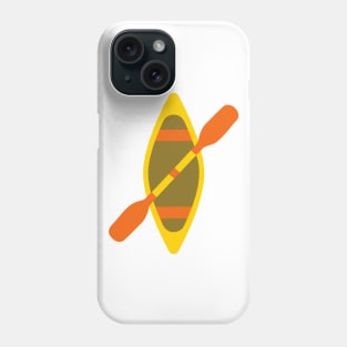 Wooden Kayak Boat Emoticon Phone Case