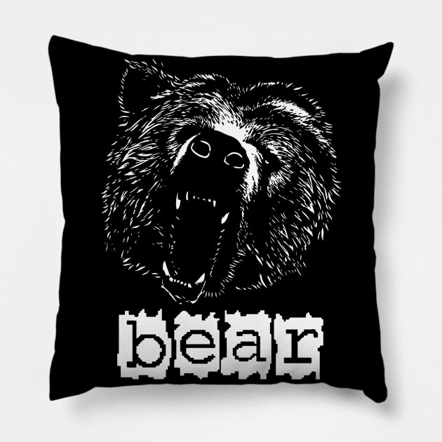 bear Pillow by ThyShirtProject - Affiliate