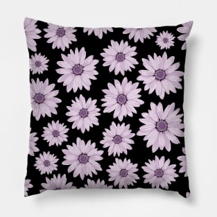 Violet Floral Pattern Pillow