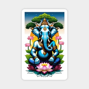 Ganesh and the tree of life Magnet