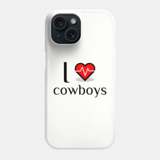 I heart cowboys Phone Case