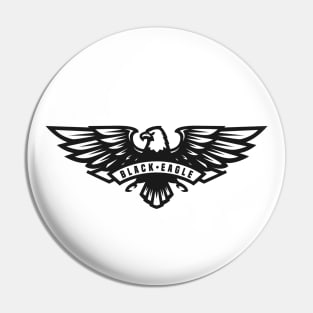 Black eagle Pin