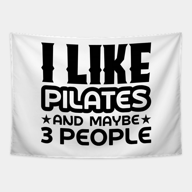 I like pilates and maybe 3 people Tapestry by colorsplash