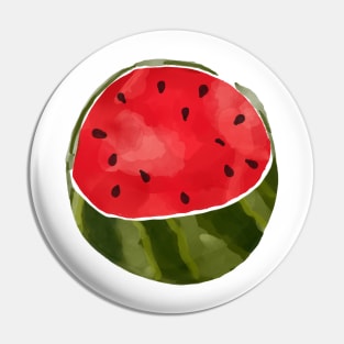 Watercolor Watermelon Pin