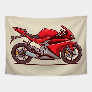 Sport Bike Motorcycle Tapestry