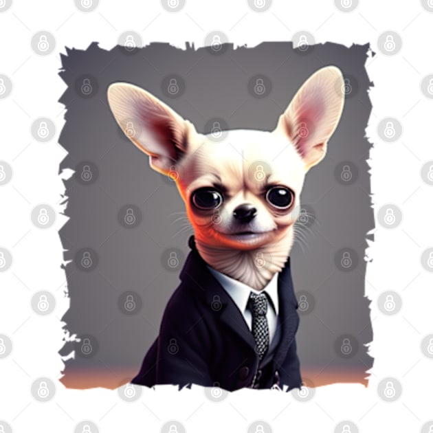 Chihuahua in suit by IDesign23