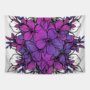 Pink/Purple Flowers Tapestry