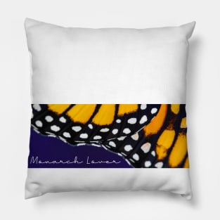 Monarch Lover Wing Detail Photograph Pillow