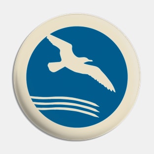 BCCC Seagull Circle Logo Pin