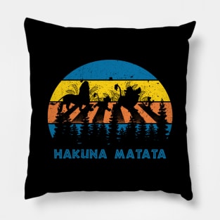 Hakuna Matata Retro Pillow