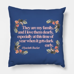 Hyacinth Quotes Pillow