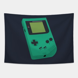 Retro Handheld Green Tapestry