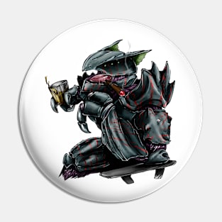 Alien Boss comics style Pin