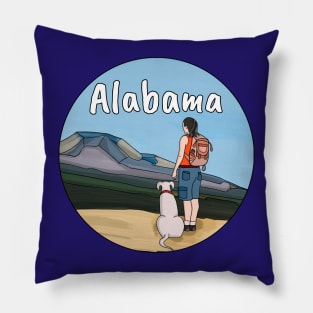 Hiking Alabama Pillow