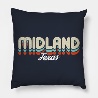 Retro Midland Texas Pillow