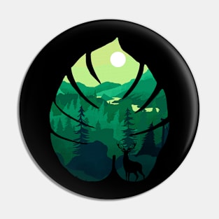 green florest Pin