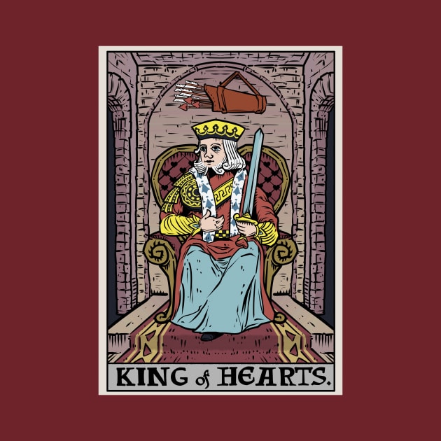 King of Hearts Tarot Card Valentines Day by TheGhoulishGarb