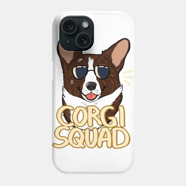 CORGI SQUAD (brindle) Phone Case by mexicanine