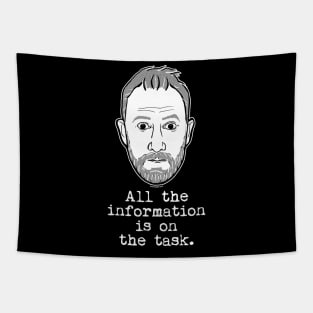 Alex Horne - Taskmaster - All The Information Is On The Task Tapestry