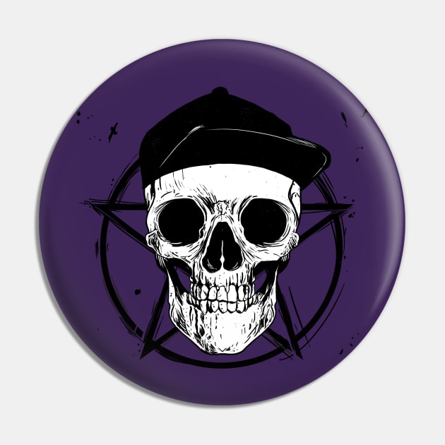 Skull Weekend Pagan Pin by Analog Designs