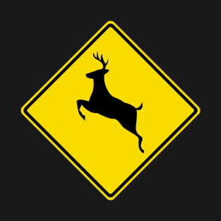 Deer Crossing Sign T-Shirt