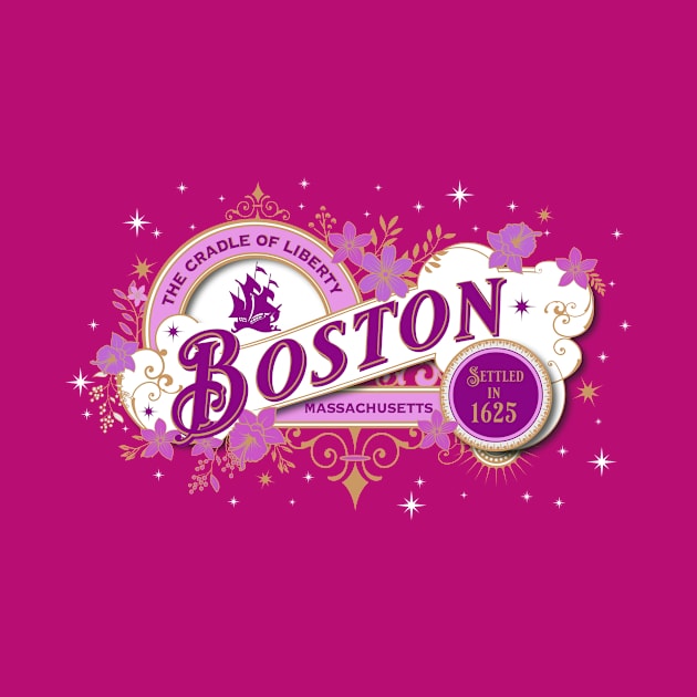 Boston Vintage in Pink by DavidLoblaw