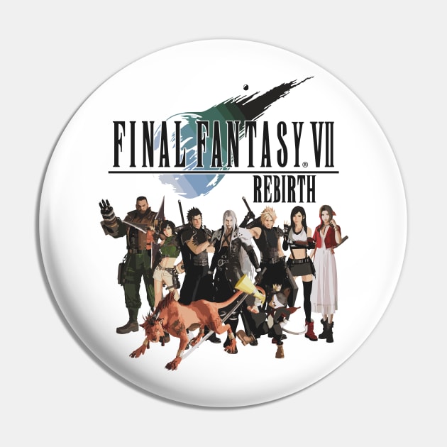 Final Fantasy VII Rebirth Party Group Pin by moreirapod