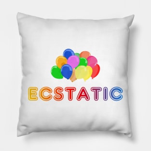 Ecstatic Colourful Ballons Pillow