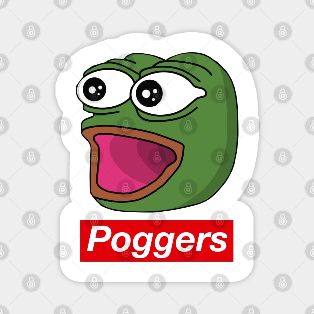 Poggers Magnet by RetroFreak