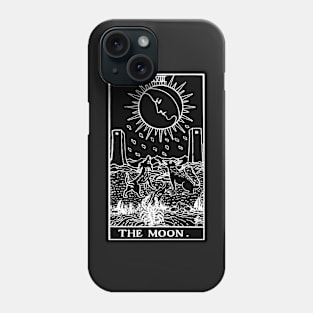 XVIII. The Moon Tarot Card | Obsidian and Pearl Phone Case