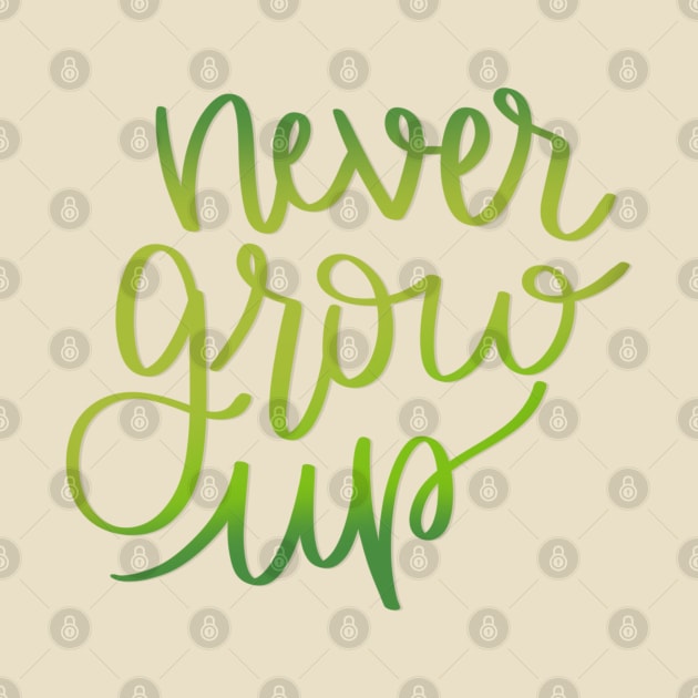 Never Grow Up Peter Pan Inspired by janiejanedesign