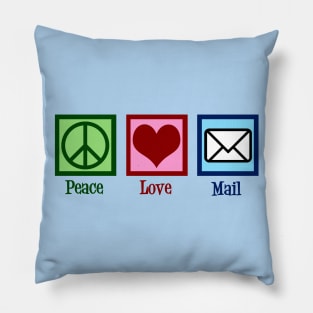 Peace Love Mail Pillow