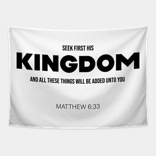 Bible Scripture Matthew 6:33 Quote Tapestry