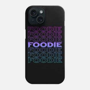 Foodie Repeat Text Phone Case