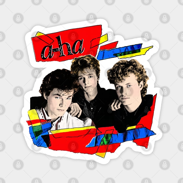 Vintage Styled 80s A-Ha ////  Original Design Magnet by DankFutura