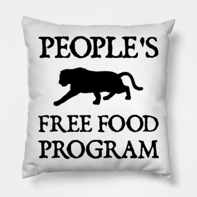 People's Free Food Program Pillow by  hal mafhoum?