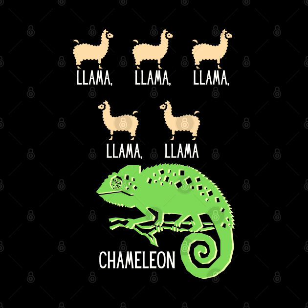 Llama Chameleon by TJWDraws