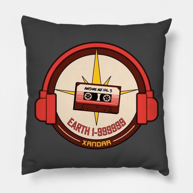 Earth 1-999999 Nova Radio Pillow by DeepDiveThreads