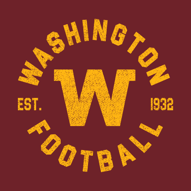 Vintage Washington DC Football Sports Team Est 1932 by cytoplastmaximume