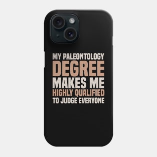 Paleontologist Paleontology Degree Fathers Day Gift Funny Retro Vintage Phone Case