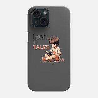 Boy Reading T-Shirt Phone Case