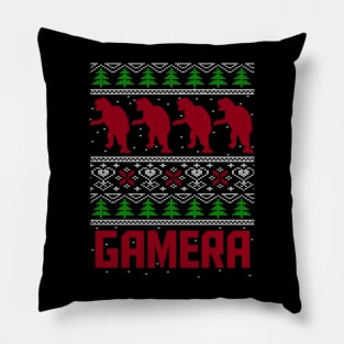 GAMERA - Ugly Christmas sweater Pillow