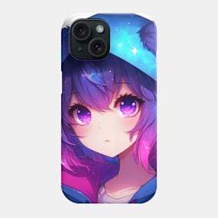 Galaxy Anime Girl Phone Case