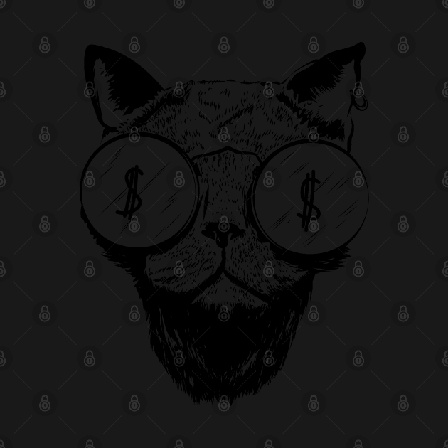 Cat in glasses by Mammoths