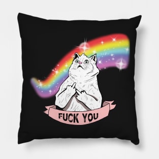 Cheeky Cat in Space Pillow
