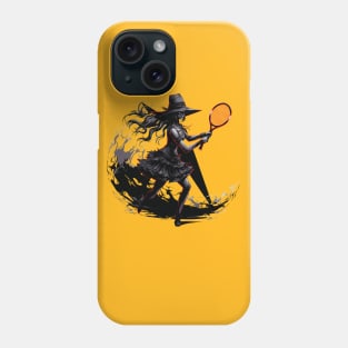 Gothic Witch Tennis - Halloween Design Phone Case