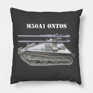 M50A1 Ontos wht-txt Pillow