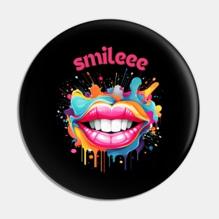 Smile Shirt, A Positive Mood, Smiley Snows, Sweet T-shirt, Happy Shirt Pin