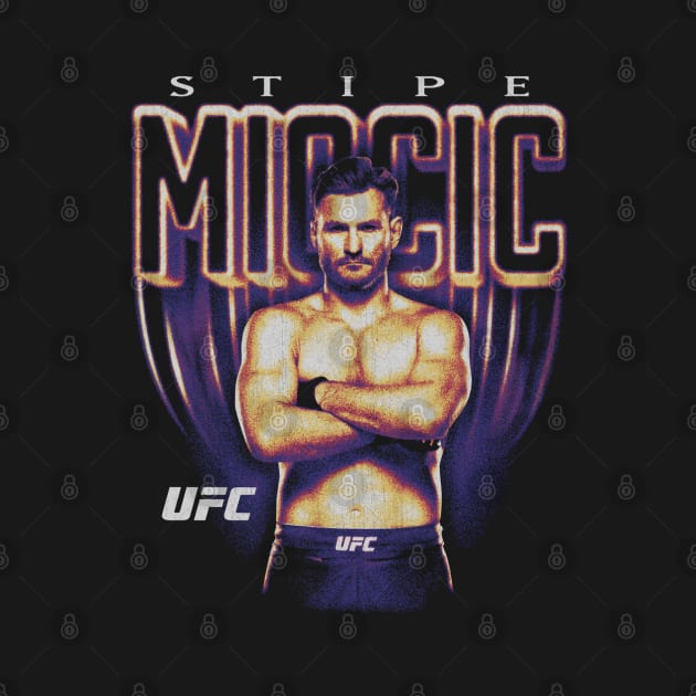 Stipe Miocic Retro Bitmap by ganisfarhan