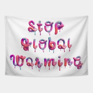 Stop Global Warming Tapestry